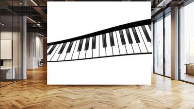 Piano keyboards set Wall mural