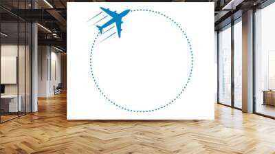 plane and path Wall mural