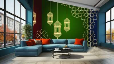 Set of ramadan cards Wall mural