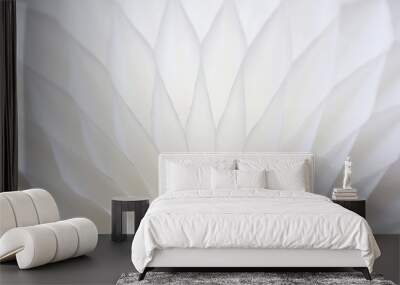 White abstract background with bizarre pattern. Soft lines transition light and dark shadows. Photos with soft focus. Wall mural