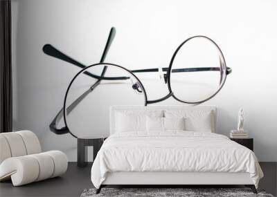 Isolated fashion glasses on white background.  Wall mural