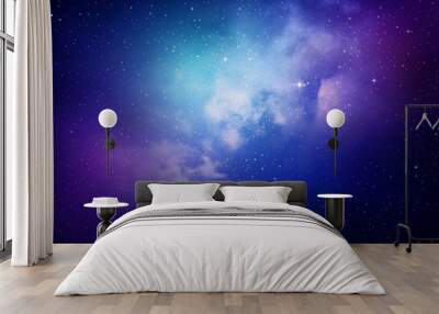 night sky with stars. Wall mural