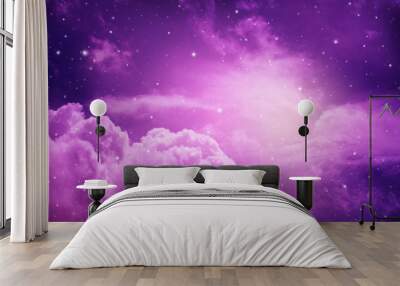 night sky with stars. Wall mural