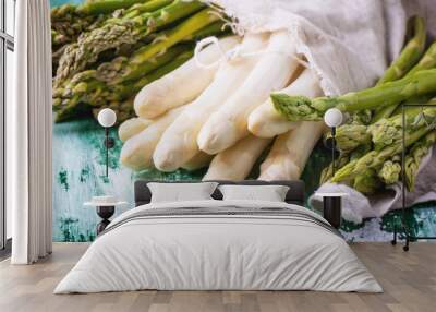 Green and white asparagus Wall mural