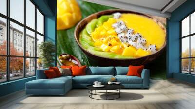 mango smoothie bowl Wall mural