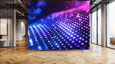 Abstract Neon Lights Background Wall mural