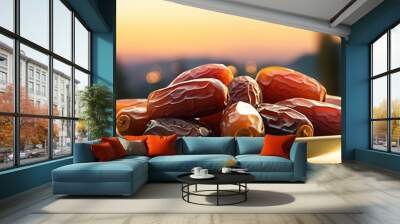 Dates at Sunset Wall mural