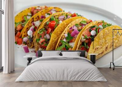 Delicious Ground Beef Tacos Wall mural