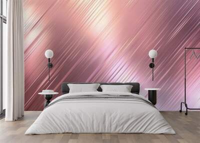 metal background with reflections, lavender or rose gold, shiny metallic texture Wall mural