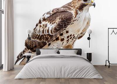 A Full Body Hawk with a Transparent Background PNG Wall mural