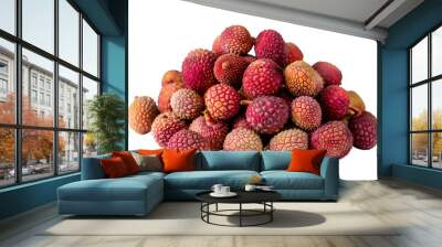 a pile of lychee with a transparent background png Wall mural