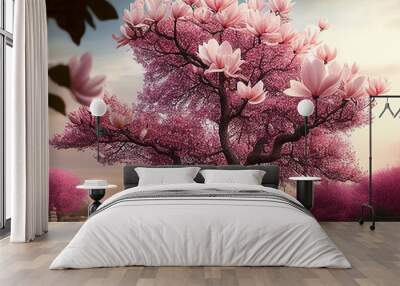 A Surreal Magnolia Tree | Generative AI Wall mural