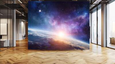 outer space background Wall mural