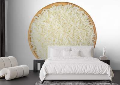 Top viwe white  rice   on  transparent png Wall mural