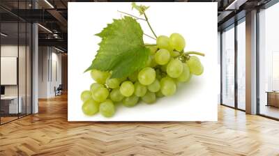 Ripe grape whith leaf Wall mural