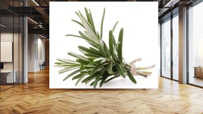 rosemary herb spice leaves isolated on white background cutout Wall mural