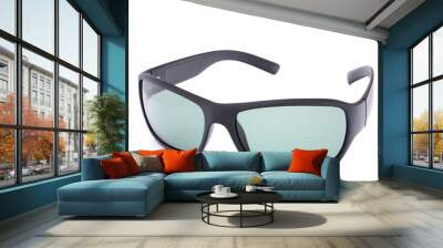 Stylish black sunglasses Wall mural