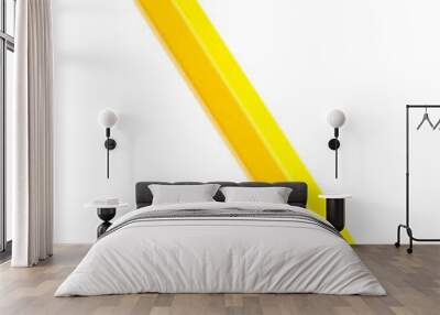 Yellow colouring crayon pencil Wall mural