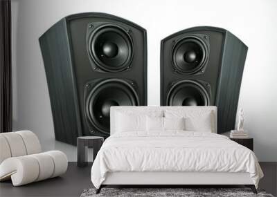 Acoustic speakers in plane wooden body Wall mural