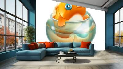 Goldfish in aquarium Wall mural