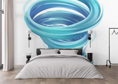 Tornado. Hurricane. 3d vector icon Wall mural