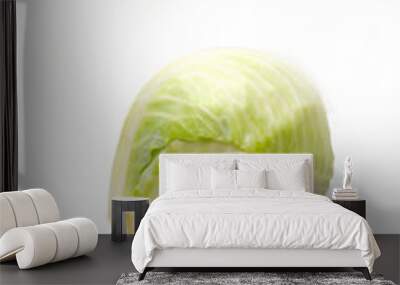 cabbage head on white background Wall mural