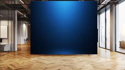 Abstract blue gradient background. Used as background for product display - Vector Wall mural