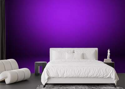 empty purple studio room, used as background for display your products Wall mural