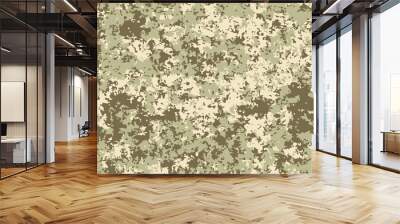 Texture military camouflage pattern. Army and hunting masking ornament Wall mural