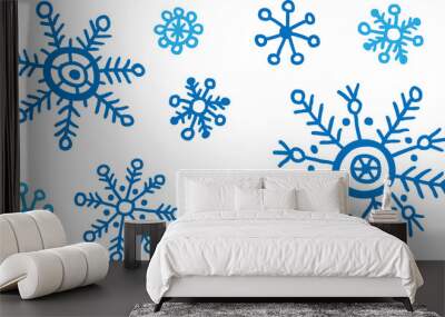 snowflakes Wall mural