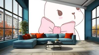 Coquette Bunny Wall mural