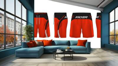 sport shorts design template,pants fashion vector illustration.
 Wall mural