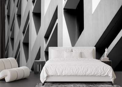 Abstract background architecture lines. modern architecture detail Wall mural