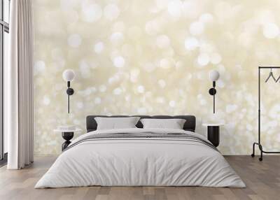 abstract background gold light bokeh christmas holiday Wall mural