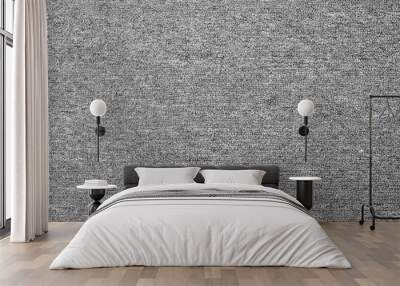 close up of monochrome grey carpet texture background from above Wall mural