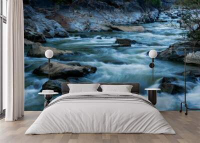 creek flowing over the rocks Wall mural