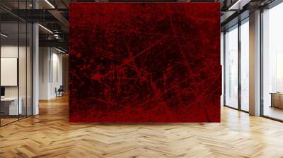 grunge halloween background with blood splash space on wall Wall mural