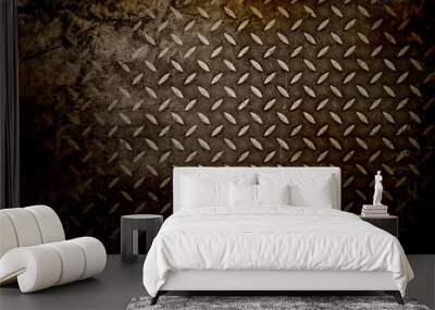 Metal diamond plate Wall mural