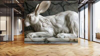 Traditional rabbit sculpture, Wall mural