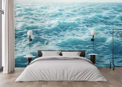 Water surface with small waves at high resolution Wall mural