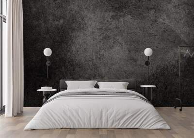 Dark cement wall background in vintage style Wall mural