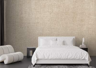 Brown cotton fabric texture background, seamless pattern of natural textile. Wall mural