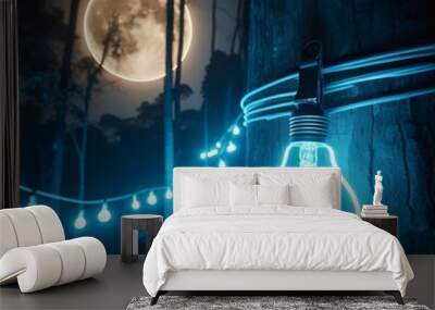 light bulb concept Wall mural