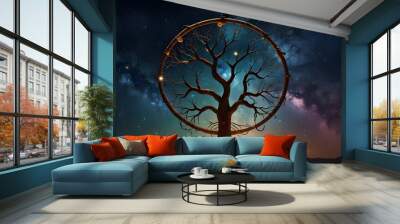 Cosmic tree of life Wall mural