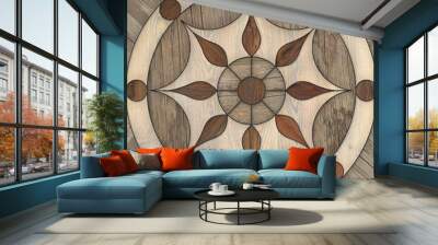 wood decorative pattern Wall mural