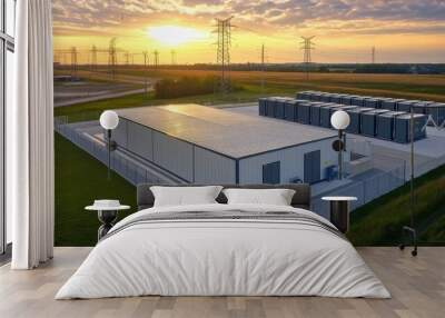 facility battery energy storage Wall mural