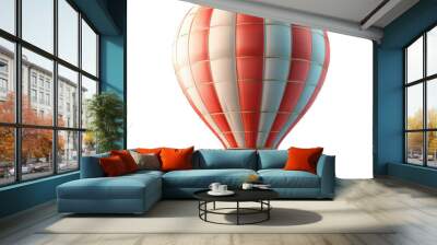 Red and White Hot Air Balloon Wall mural