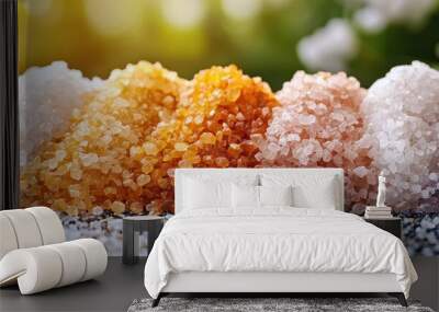 Salt on Natural Background Wall mural