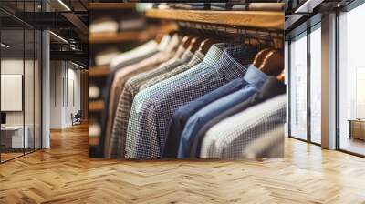 Stylish mens clothing store  Wall mural