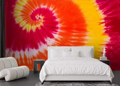 Colorful Tie Dye Designs Patterns Wall mural